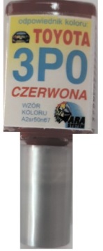 TOYOTA 3P0 CZERWONA LAKIER SAMOCHODOWY ZAPRAWKA DO RYS 10 ML ARASYSTEM