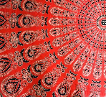 Narzuta/kapa/zasłona/z Indii/233x202/ red/gold