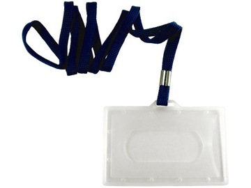 IDENTYFIKATOR ZE SMYCZĄ PLASTIKOWY O BADGE HOLDER