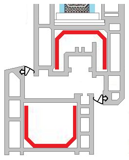 Уплотнители оконные КТ-5А PLUSTEC