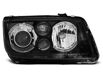 VW BORA BLACK Ангельские глазки DEPO Кольца передние фонари