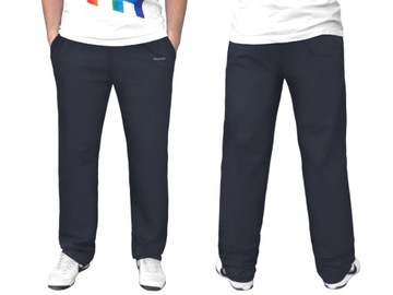 Spodnie Dresowe Męskie Sportowe Treningowe Bawełniane RENNOX 122 XL granat