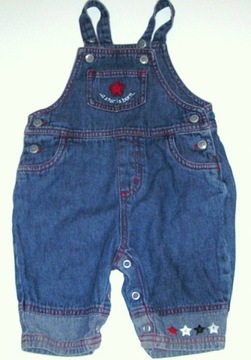 OGRODNICZKI Spodnie JEANS NEXT r. 62/0-6 m-cy