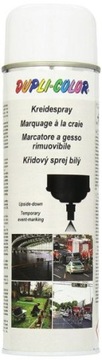 Белый мел в Marking Spray можно смыть водой.