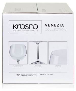 БОЛЬШИЕ бокалы для вина KROSNO Venezia 480 мл