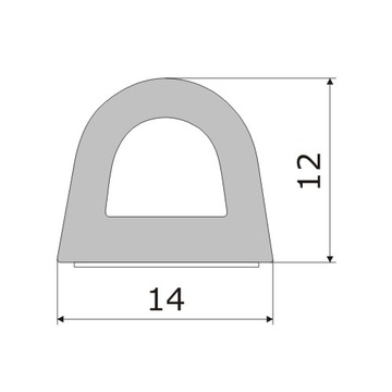 фото ориг. №5, Gasket self-adhesive windows door 14x12mm d 25m
