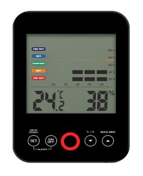 TERMOMETR HIGROMETR DOTYKOWY 170603 HISTOGRAM 12H