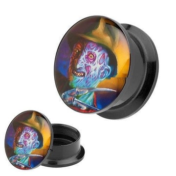 TUNELE AKRYLOWY TUNEL PLUG FREDDY KRUGER 8 mm