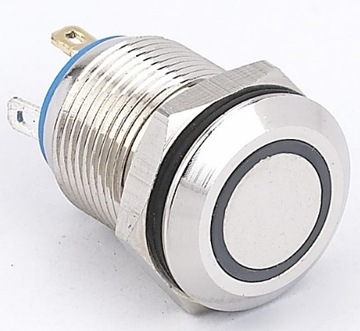 PRZEŁĄCZNIK PRZYCISK 2A 250V czerwony LED 12V(4276