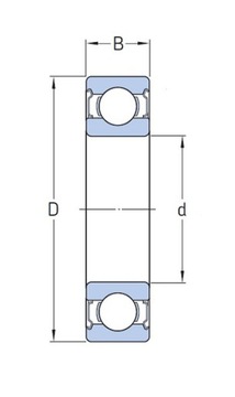 6207 2ZC3 KINEX Шарикоподшипник 35x72x17