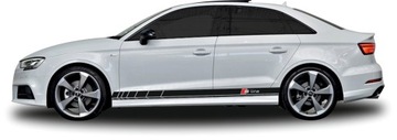 Наклейки на AUDI A3 S3 Limousine S-line MATT BLACK