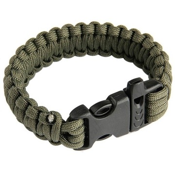 BRANSOLETA PARACORD GWIZDEK SURVIVAL EDC PROMOCJA!