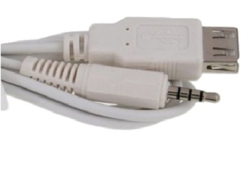 Kabel gniazdo USB -wtyk jack 3,5 4pin 4p 1,2m(1194