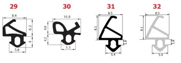 VEKA S-1126A Уплотнители оконные, СЕРЫЕ