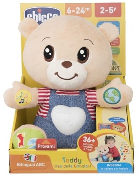 CHICCO TEDDY — интерактивный плюшевый мишка, проявляющий привязанность.