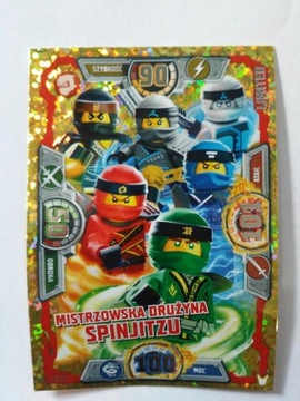 LE10 MISTRZOWSKA DRUŻYNA SPINJITZU karta NINJAGO 3