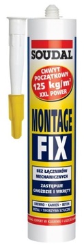 SOUDAL KLEJ MONTAŻOWY DO PCV MONTAGE FIX