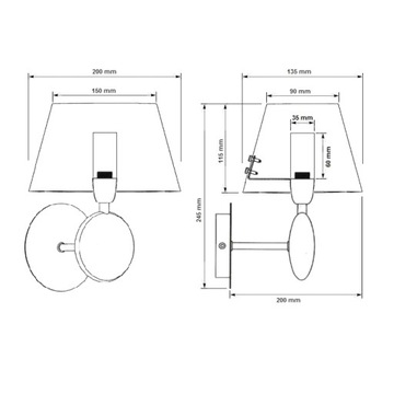 LAMPA DO LAZIENKI SYPIALNI NEPTUNE SANNELI DESIGN