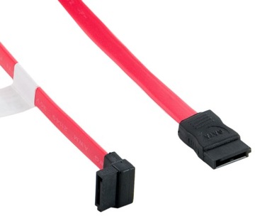 Kabel do dysku SATA DATA 7-PIN kątowy prosty 50cm