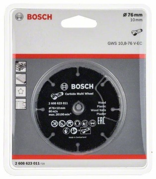 Bosch GWS 10 Прямой отрезной диск 76 мм 10 мм 1 шт.