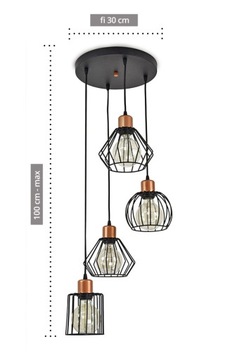 Подвесной светильник Loft Edison с проводом 722-4