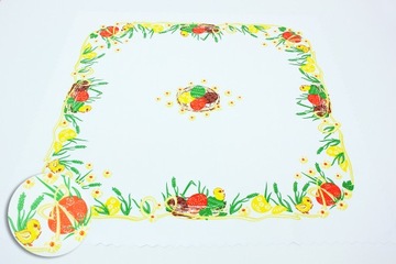 OBRUS WIELKANOCNY ŚWIĄTECZNY 75x75 NAKŁADKA !!