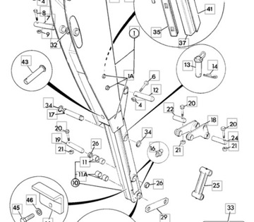 Задний палец цилиндра ковша JCB 3CX 4CX 811/50368