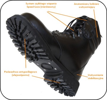 BUTY TAKTYCZNE DESANT WOJSKOWE GROM ASG SKOCZKI 40