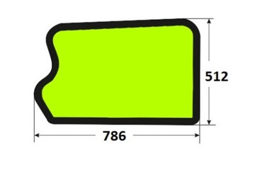 нижнее окно двери JCB 528 530 531 532...