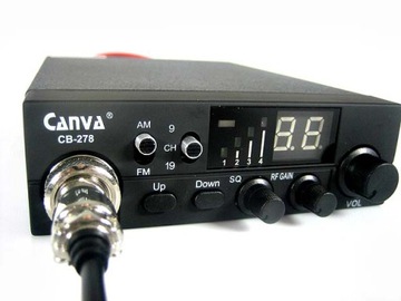 УДАРЯТЬ! CB RADIO CANVA 278 ASQ + АНТЕННА СО СТЕКЛЯННОЙ КАТУШКОЙ