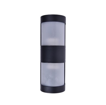 Lampa ogrodowa Kinkiet zewnętrzny czarny 2xE27