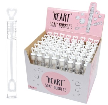 Мыльные пузыри Сердце - белые, 48 шт.