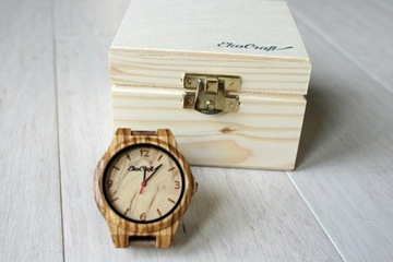 Drewniany zegarek EkoCraft NIGHTINGALE elegancki