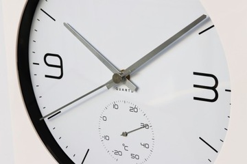 Zegar ścienny z termometrem E01.3689