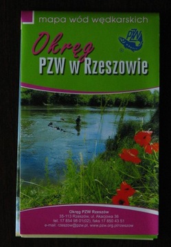 Mapa wód wędkarskich PZW Okręg Rzeszów