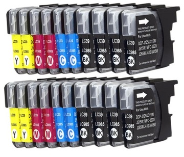 20x TUSZE do DRUKARKI BROTHER DCP-J125 DCP-J140W