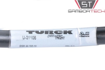 TURCK kabel 1m wtyk M16 BSM 44, 4x2mm2 power fast BSM 44 - 193 -10, U-31105