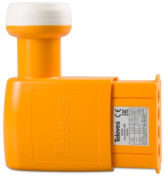 Спутниковый конвертер Quad Quadlish Televes HD 4K LNB 4 SAT ANDENNA