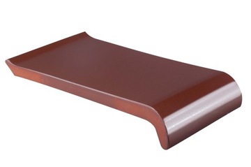 Parapety Ceramiczne Zewnętrzne 18 cm CIEMNY BRĄZ