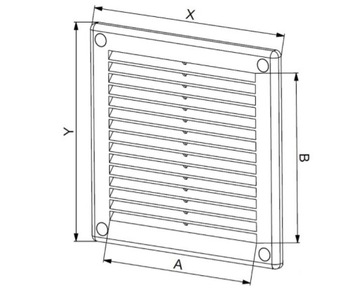 НАКРЫТКА ВЕНТИЛЯЦИОННОЙ РЕШЕТКИ AWENTA 10x10 TRU30 BR