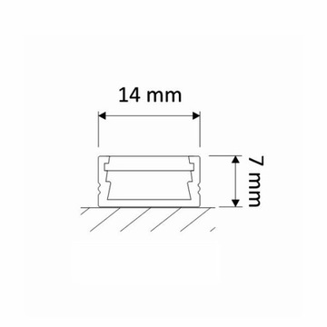 НОВЫЙ светодиодный алюминиевый профиль 2м ЧЕРНЫЙ + колпачки LINE MINI