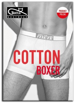 6 X Gatta Boxer Boxer Men's Cotton White Black XL