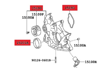 МАСЛЯНЫЙ НАСОС TOYOTA AVENSIS COROLLA VERSO RAV-4 D4D