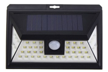 Lampa solarna panel PV czujnik ruchu PIR 44 LED