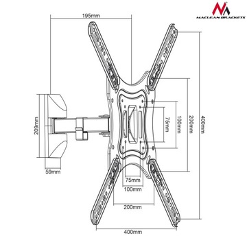 Крепление Maclean MC-758 для ТВ монитора 13-55