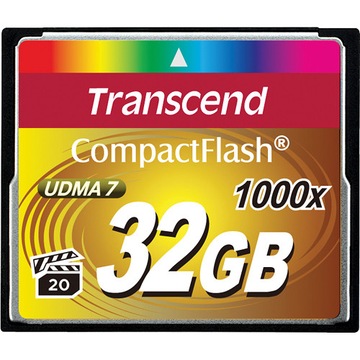 Карта памяти Transcend 32 ГБ CF, 160 МБ/с/120 МБ/с