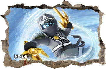NAKLEJKI NA ŚCIANĘ Dziura LEGO NINJAGO 92 100x65cm