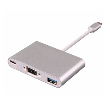 Переходник USB-C USB 3.1 на VGA/USB 3.0/USB-C HUB