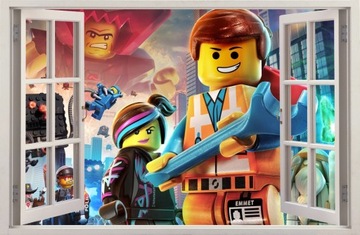 NAKLEJKI NA ŚCIANĘ Okno LEGO 54 70x46 cm