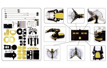 КОМПЛЕКТ ДЛЯ СБОРКИ ПОДВИЖНОЙ РУКИ РОБОТА SUPER KSR10